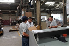 Oficina del guardalmacén de bodega